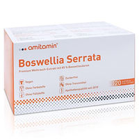 Produktbild von Amitamin Boswellia Serrata Weihrauch Kapseln vegan ohne Zusatzstoffe 120 Stück