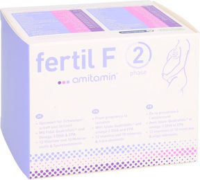 Amitamin fertil F phase 2 Kapseln für Frauen, Schwangere und Stillende, 120 Stück – Bild 1 von 1