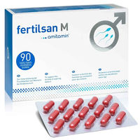 Produktbild von amitamin Fertilsan M Kapseln für die Kinderwunschplanung beim Mann vegan laktosefrei glutenfrei zuckerfrei