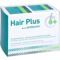 Produktbild von Amitamin Hair Plus Kapseln mit Zink, Biotin und Selen, 60 Stück, ohne Zusatzstoffe
