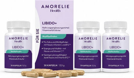 AMORELIE Health Libido+ Kapseln 3er-Set für Frauen – Bild 1 von 3