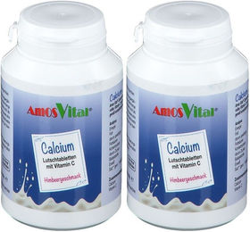 AmosVital Calcium mit Vitamin C Lutschtabletten – Bild 1 von 1