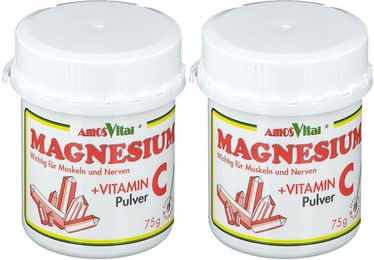 AmosVital Magnesium und Vitamin C Pulver mit Ascorbinsäure – Bild 1 von 1