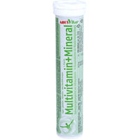 Produktbild von AmosVital Multivitamin + Mineral Brausetabletten mit Mandarinengeschmack 20 Stück