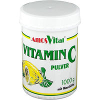 Produktbild von AmosVital Soma Vitamin C Pulver mit Ascorbinsäure 1000 mg 120 Einheiten