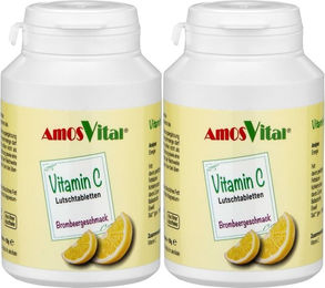 AmosVital Vitamin C Lutschtabletten mit Ascorbinsäure Brombeere 180 Stück – Bild 1 von 1