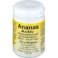 Produktbild von Ananas Aktiv Kapseln von merosan Diätvertrieb GmbH mit Bromelain und Kräuter-Komplex glutenfrei