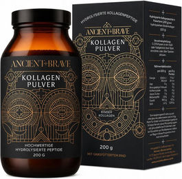 Ancient + Brave True Collagen Pulver aus Rind Typ I, zuckerfrei und ohne Zusatzstoffe – Bild 1 von 3