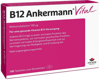 Ankermann B12 Tabletten vegan glutenfrei und laktosefrei 100 Stück – Bild 1 von 1