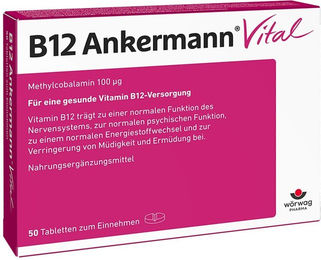 Ankermann B12 Vital Tabletten vegan glutenfrei laktosefrei – Bild 1 von 1