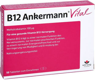 Ankermann Vital Vitamin B12 Tabletten vegan laktosefrei glutenfrei 50 Stück – Bild 1 von 4