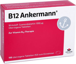 Ankermann Vitamin B12 überzogene Tabletten 100 Stück – Bild 1 von 2
