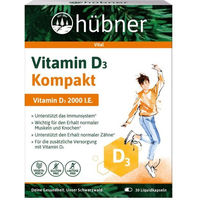 Produktbild von Anton Hübner Vitamin D3 Kompakt Bio Kapseln 2000 IE vegetarisch glutenfrei laktosefrei