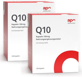 apodiscounter Coenzym Q10 Kapseln mit 100 mg Ubiquinon vegan – Bild 1 von 1