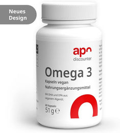 apodiscounter Omega 3 Kapseln vegan aus Algenöl – Bild 1 von 1