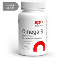 Produktbild von apodiscounter Omega 3 Kapseln vegan aus Algenöl