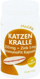 ApoFit Katzenkralle 250 mg und Zink 5 mg Kapseln 60 Stück – Bild 1 von 1