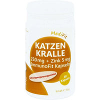 Produktbild von ApoFit Katzenkralle 250 mg und Zink 5 mg Kapseln 60 Stück