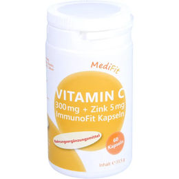 ApoFit Vitamin C 300 mg und Zink 5 mg ImmunoFit Kapseln 60 Stück – Bild 1 von 1