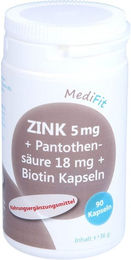 ApoFit Zink Gluconat Kapseln mit Pantothensäure und Biotin 90 Stück – Bild 1 von 1