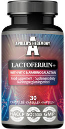 Apollo's Hegemony Lactoferrin+ 100 mg mit Vitamin C und Arabinogalactan Vegan Kapseln 30 Stück – Bild 1 von 3