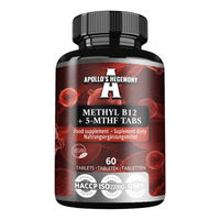 Produktbild von Apollo's Hegemony Methyl B12 + 5-MTHF 300 mcg Vitamin B12 und Folsäure 60 vegane Tabletten