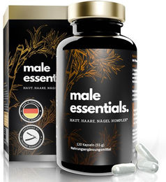 APOmia Male Essentials Zink Biotin Selen Kombination für Männer 120 Kapseln ohne Zusatzstoffe – Bild 1 von 3