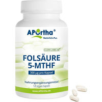 Produktbild von APOrtha 5-MTHF Folat Folsäure Kapseln vegan bio ohne Zusatzstoffe 120 Stück