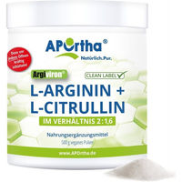 Produktbild von APOrtha Argiviron L-Arginin und L-Citrullin Pulver vegan bio ohne Zusatzstoffe
