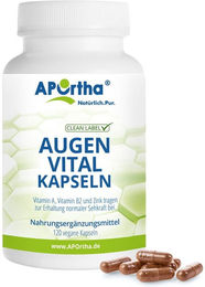 APOrtha Augen-Vital-Kapseln Vitamin-Kombination vegan bio ohne Zusatzstoffe 120 Kapseln – Bild 1 von 1