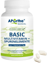 APOrtha BASIC Multivitamin + Spurenelemente Kapseln vegetarisch ohne Zusatzstoffe – Bild 1 von 1