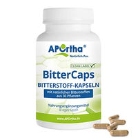 Produktbild von APOrtha BitterCaps Bitterstoffe-Kapseln mit Kräuter-Komplex, 60 vegane Kapseln, glutenfrei und laktosefrei