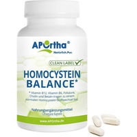 Produktbild von APOrtha Homocystein Balance B-Komplex Kapseln vegan bio ohne Zusatzstoffe 120 Stück