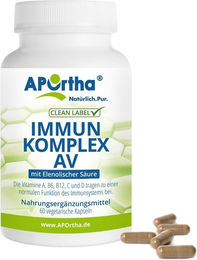 APOrtha Immun-Komplex AV Kapseln vegetarisch bio ohne Zusatzstoffe – Bild 1 von 1