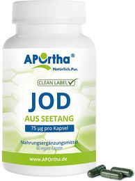 APOrtha Jod aus Kelp Braunalge Kapseln Bio Vegan ohne Zusatzstoffe 150 Stück – Bild 1 von 1
