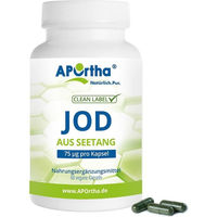 Produktbild von APOrtha Jod aus Kelp Braunalge Kapseln Bio Vegan ohne Zusatzstoffe 150 Stück