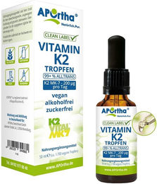 APOrtha K2VITAL Vitamin K2 MK-7 Tropfen vegan bio ohne Zusatzstoffe – Bild 1 von 1