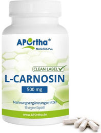APOrtha L-Carnosin Kapseln 500 mg vegan bio ohne Zusatzstoffe – Bild 1 von 1