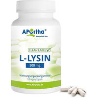 Produktbild von APOrtha L-Lysin 500 mg Kapseln vegan bio ohne Zusatzstoffe 120 Stück