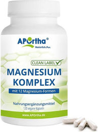 APOrtha Magnesium Komplex Kapseln vegan ohne Zusatzstoffe 120 Stück – Bild 1 von 1