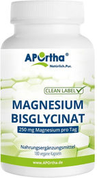 APOrtha Magnesiumbisglycinat Kapseln vegan ohne Zusatzstoffe 180 Stück – Bild 1 von 1