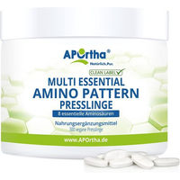 Produktbild von APOrtha Multi essential Amino Pattern Aminosäuren Presslinge vegan ohne Zusatzstoffe 300 Stück