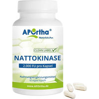 Produktbild von APOrtha Nattokinase säureresistente Kapseln vegan bio ohne Zusatzstoffe