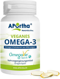 APOrtha OmegaVie Veganes Omega-3 Algenöl Bio Kapseln für Sportler – Bild 1 von 1