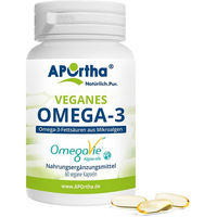 Produktbild von APOrtha OmegaVie Veganes Omega-3 Algenöl Bio Kapseln für Sportler