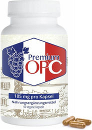 APOrtha Premium OPC Traubenkernextrakt Kapseln 185 mg Bio Vegan ohne Zusatzstoffe 60 Stück – Bild 1 von 1