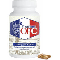Produktbild von APOrtha Premium OPC Traubenkernextrakt Kapseln 185 mg Bio Vegan ohne Zusatzstoffe 60 Stück