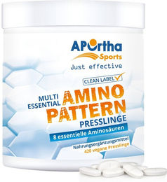 APOrtha Sports Amino Pattern Essentielle Aminosäuren EAA Tabletten vegan bio ohne Zusatzstoffe – Bild 1 von 1