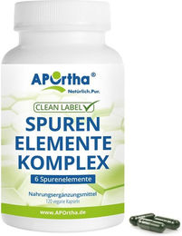 APOrtha Spurenelemente-Komplex Mineralstoff-Komplex Kapseln vegan bio 120 Stück – Bild 1 von 1
