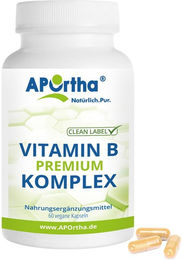 APOrtha Vitamin-B-Komplex Kapseln hochdosiert vegan und glutenfrei – Bild 1 von 1
